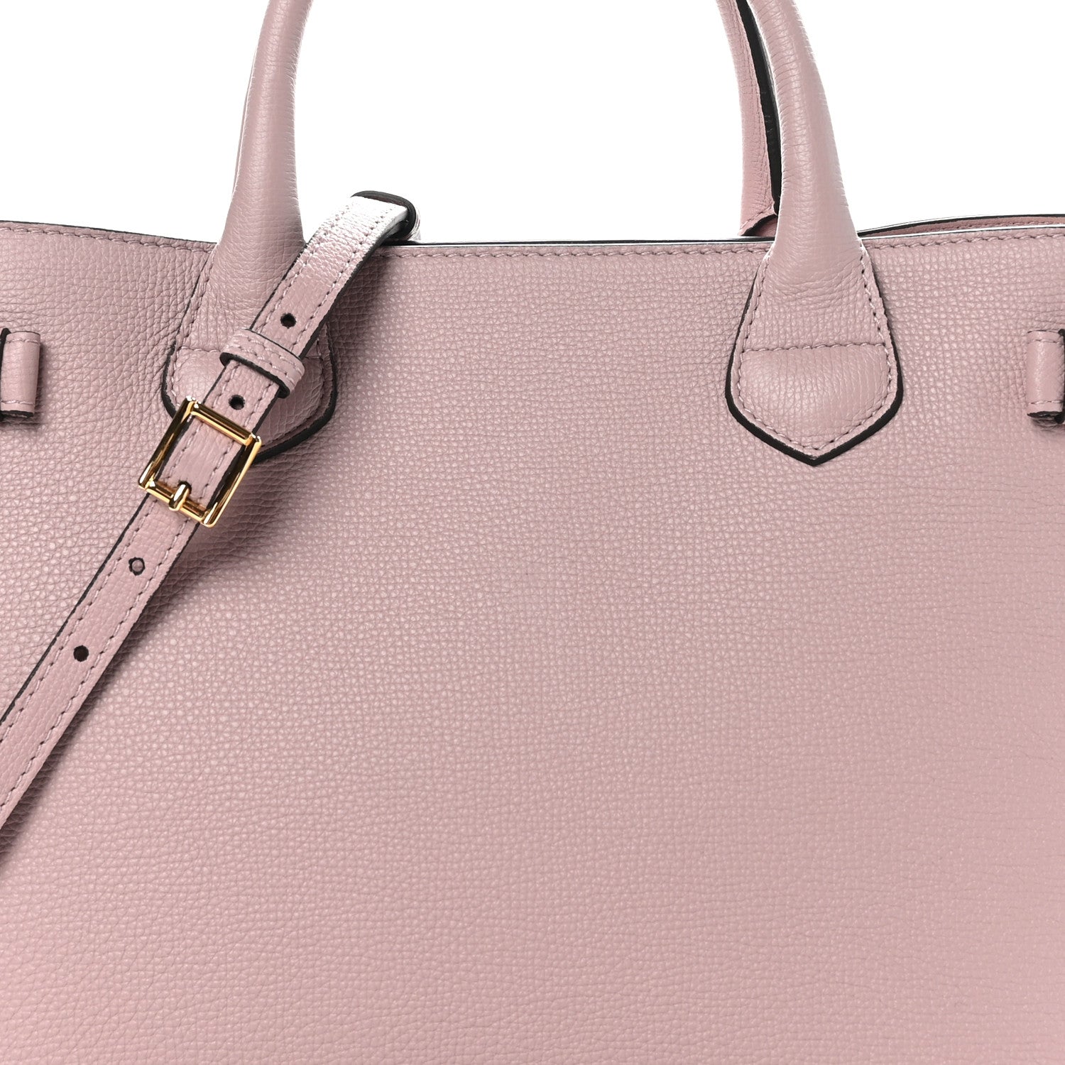 Burberry Derby Calfskin House Check Medium Banner Tote Pale Orchid 8 of 10