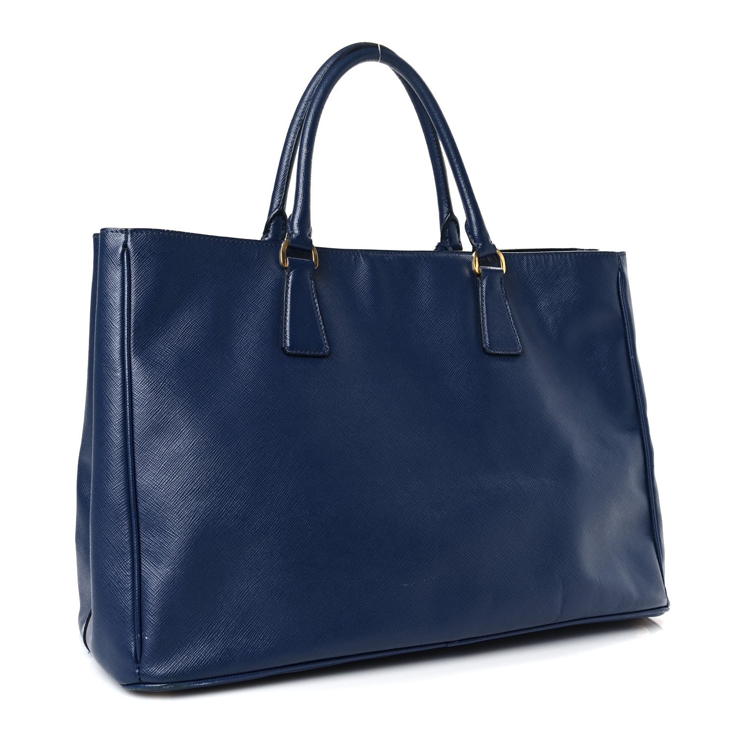Prada Saffiano Lux Large Tote Bluette 3 of 9