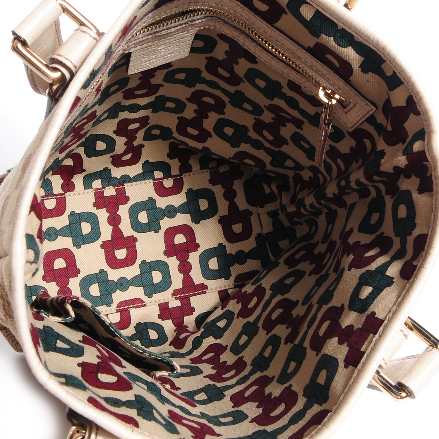 Gucci Monogram Web Small Jolicoeur Shopper Tote Off White 6 of 8