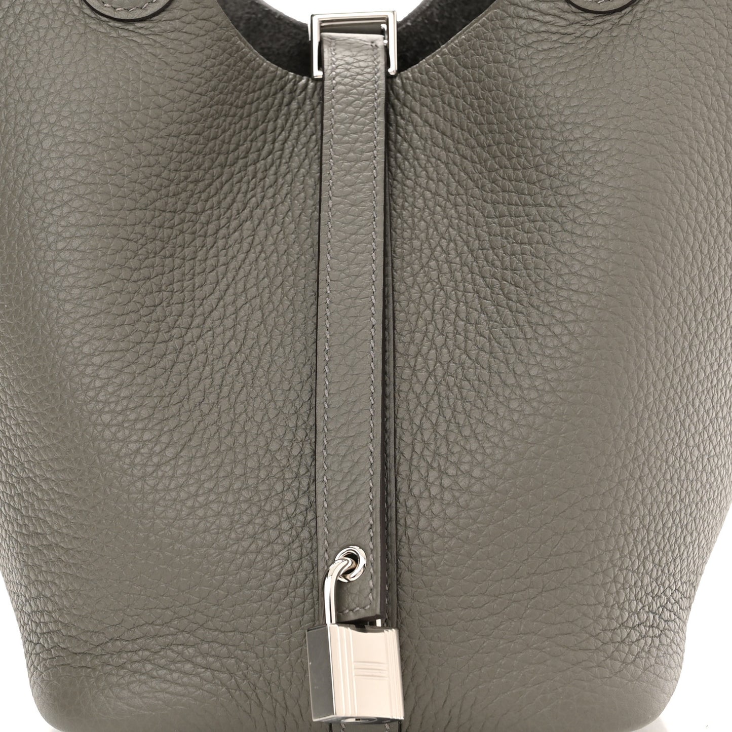 Taurillon Clemence Picotin Lock 18 PM Gris Meyer