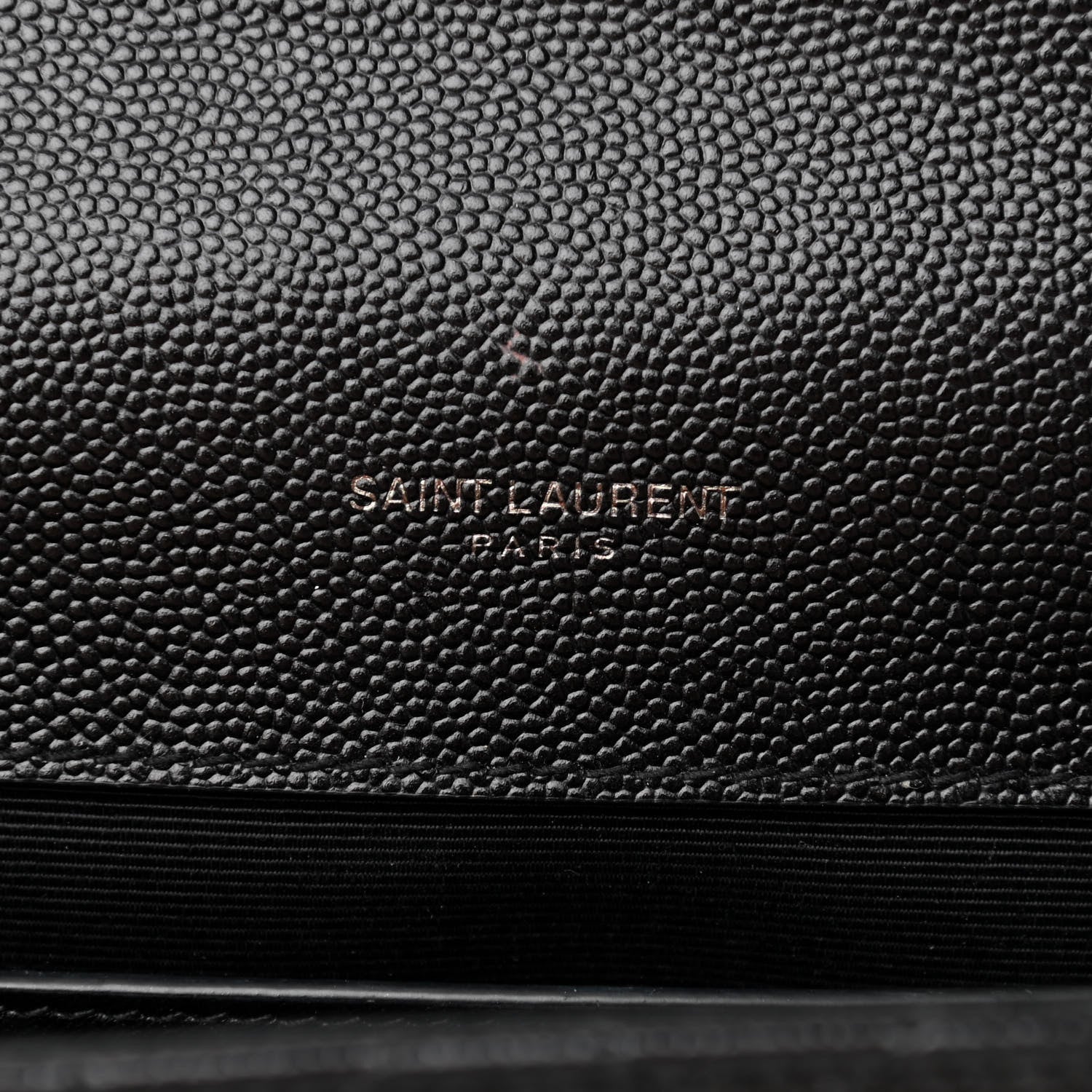 Saint Laurent Grain De Poudre Textured Mixed Matelasse Triquilt Medium Monogram Satchel Black 6 of 12