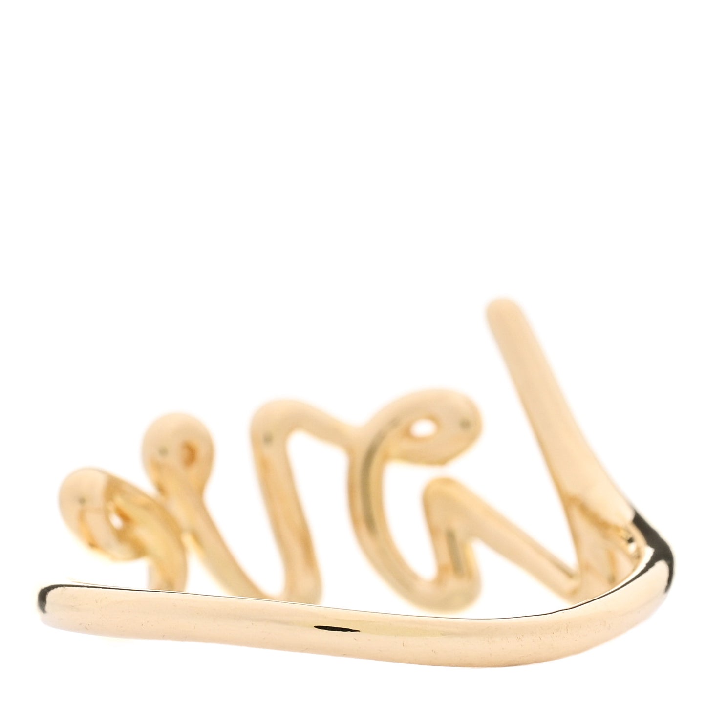 18K Yellow Gold Paloma's Graffiti Love Ring 54 7