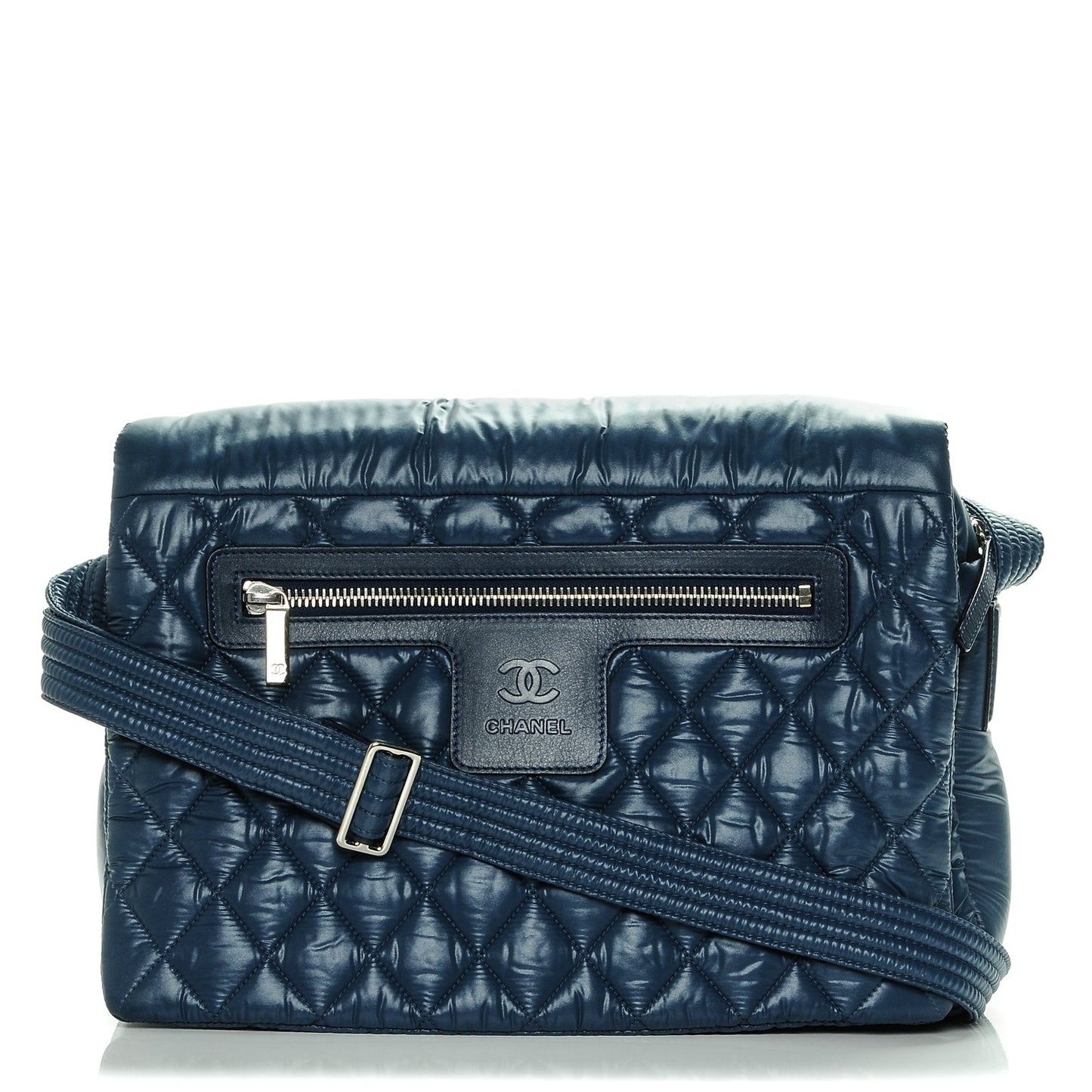 Nylon Coco Cocoon Messenger Bag Dark Blue