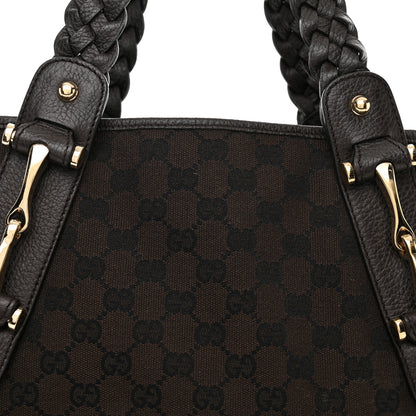 Gucci Monogram Small Pelham Shoulder Bag Black Brown 9 of 11