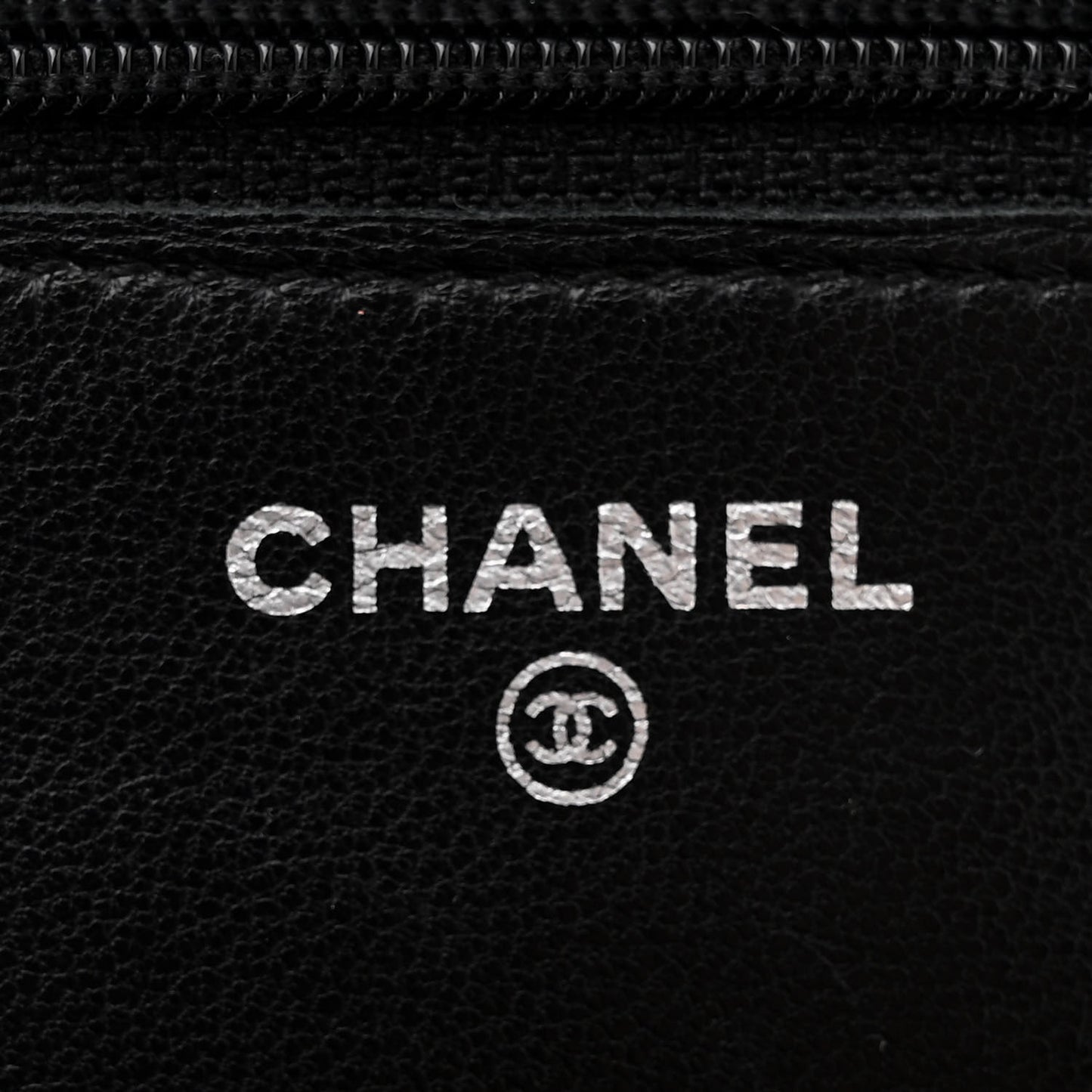 Lambskin Quilted Wallet On Chain WOC Black