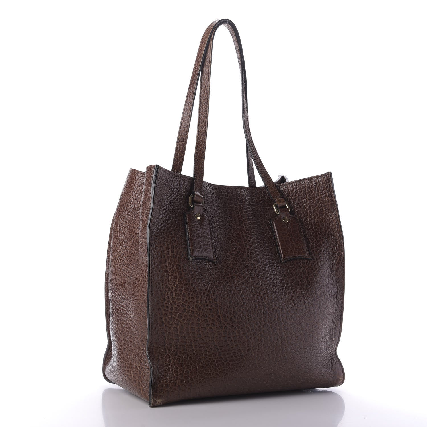 Burberry Heritage Grain Medium Woodbury Tote Brown 3 of 8