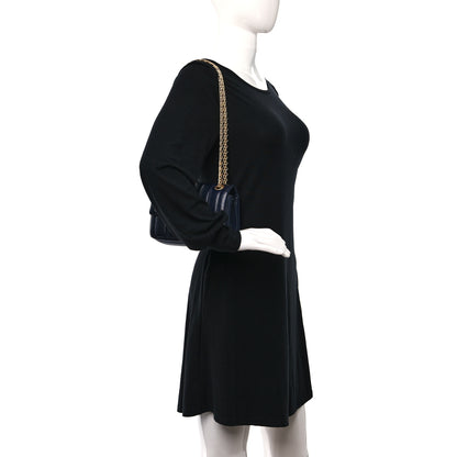 Chanel Aged Calfskin Vertical Quilted 2.55 Reissue Mini Flap Navy 2 of 11