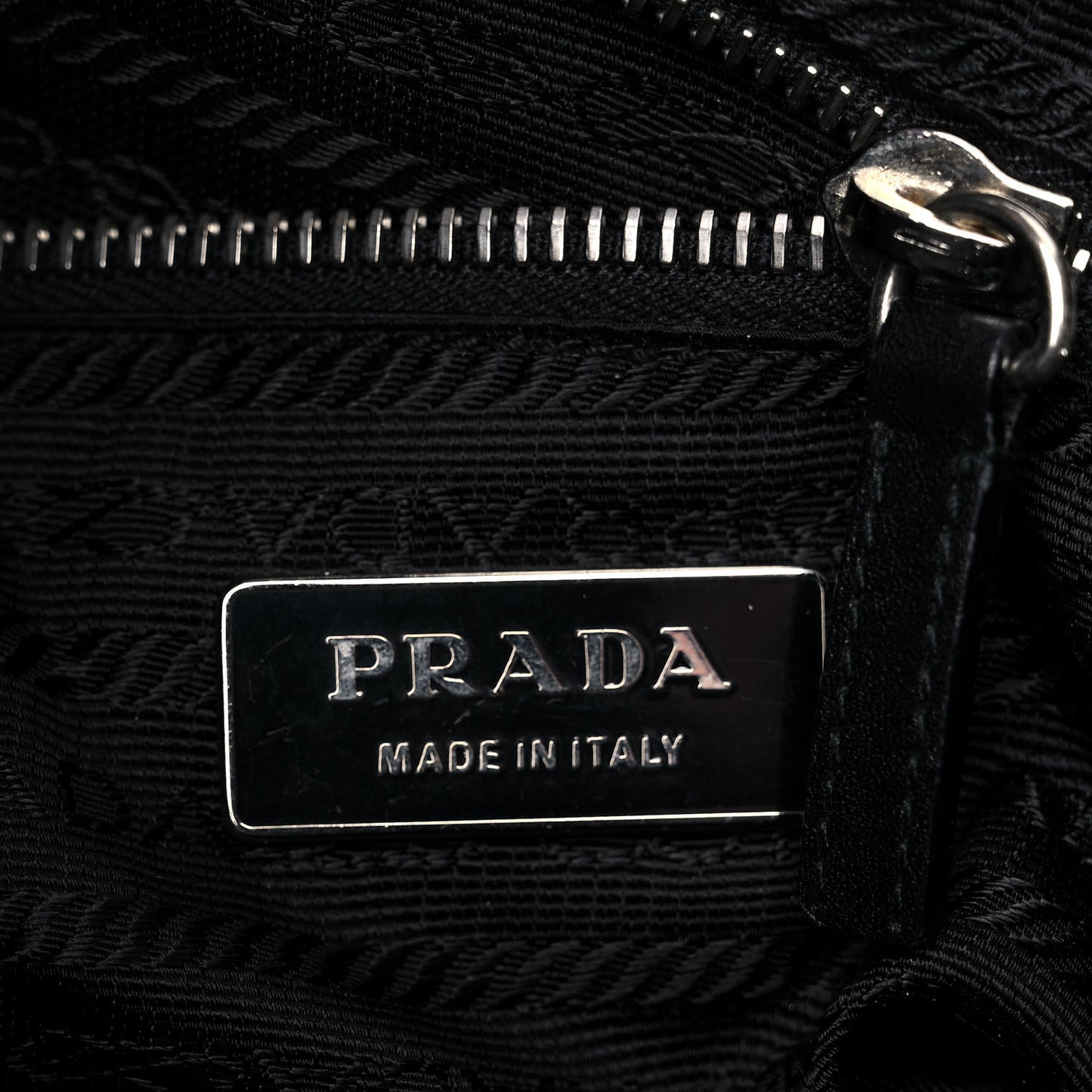 Tessuto Nylon Moon Shoulder Bag Black