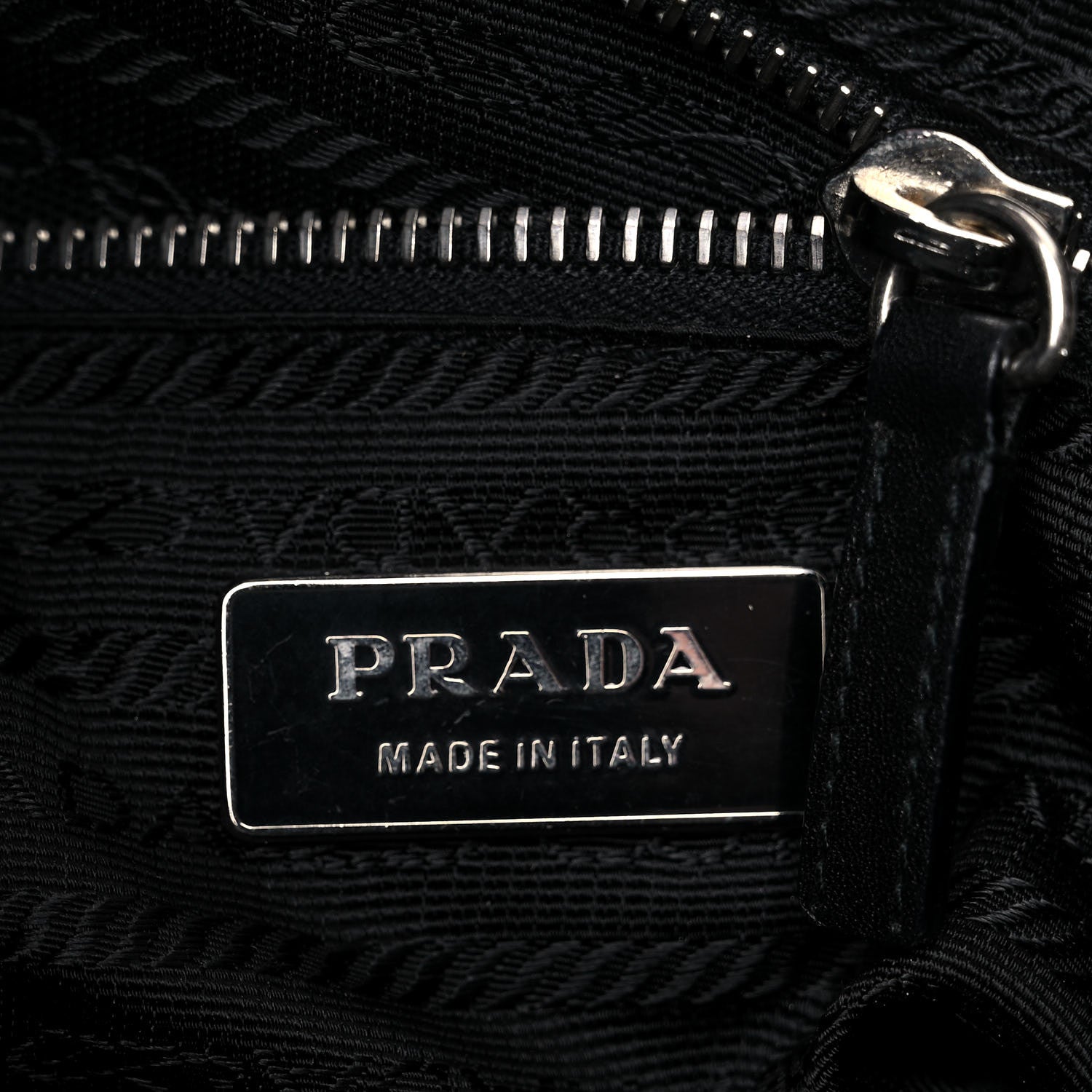 Prada Tessuto Nylon Moon Shoulder Bag Black 6 of 19