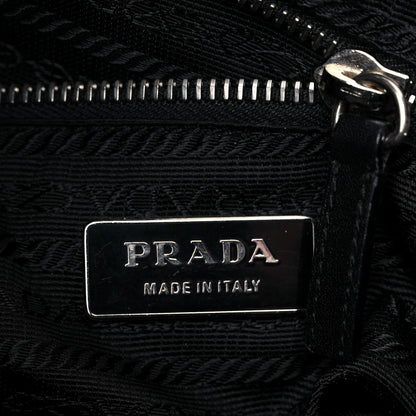 Prada Tessuto Nylon Moon Shoulder Bag Black 6 of 19