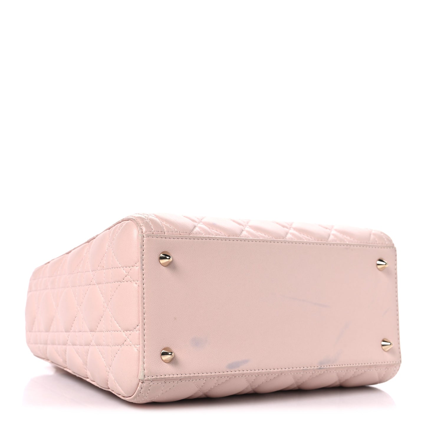 Lambskin Cannage Medium Lady Dior Light Pink