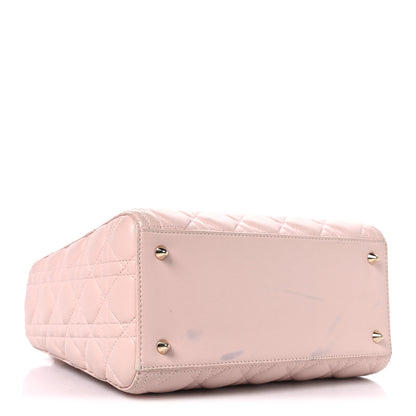 Christian Dior Lambskin Cannage Medium Lady Dior Light Pink 4 of 15