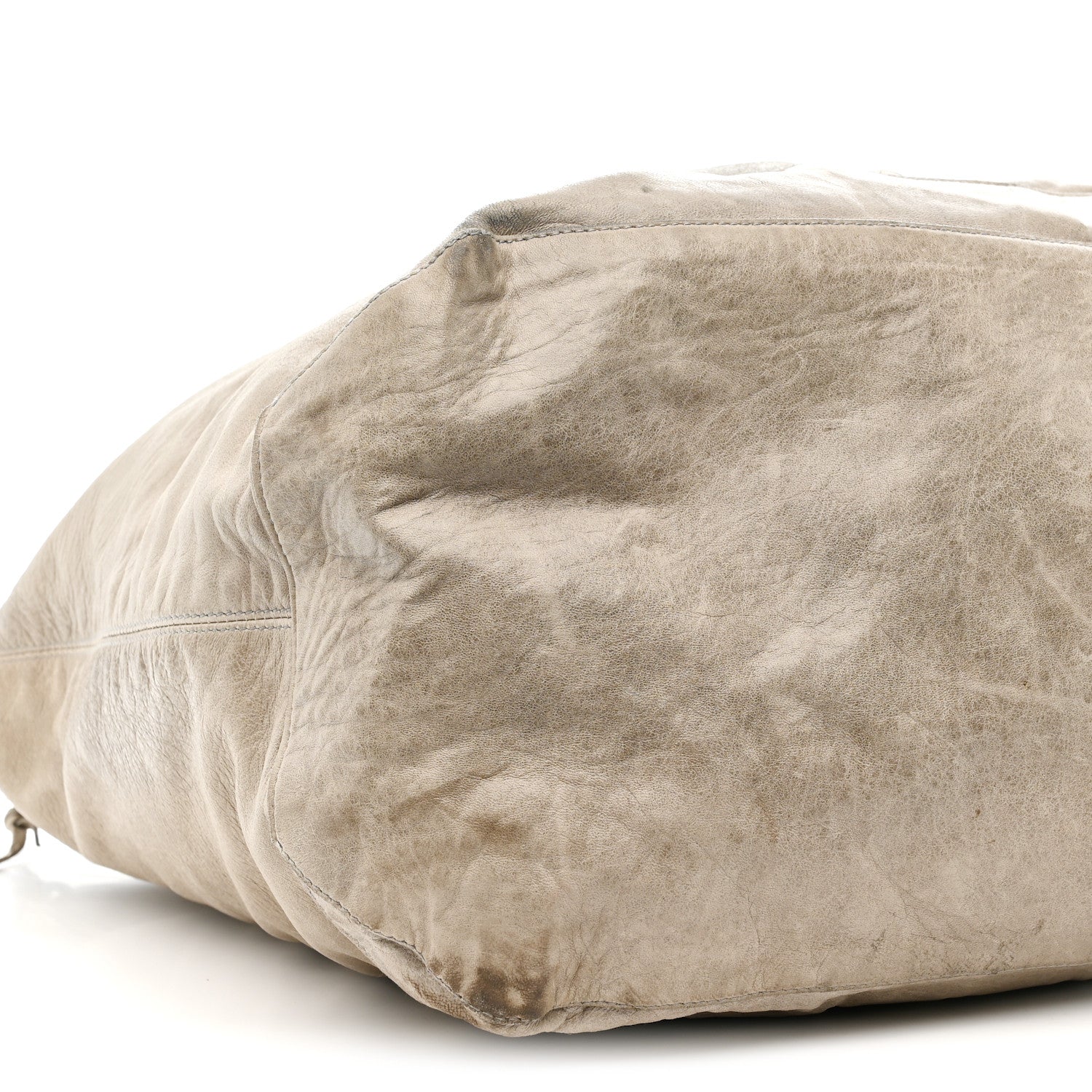 Balenciaga Agneau Classic Silver Hardware Courier XL Hobo Argent 10 of 13