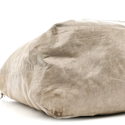 Balenciaga Agneau Classic Silver Hardware Courier XL Hobo Argent 10 of 13