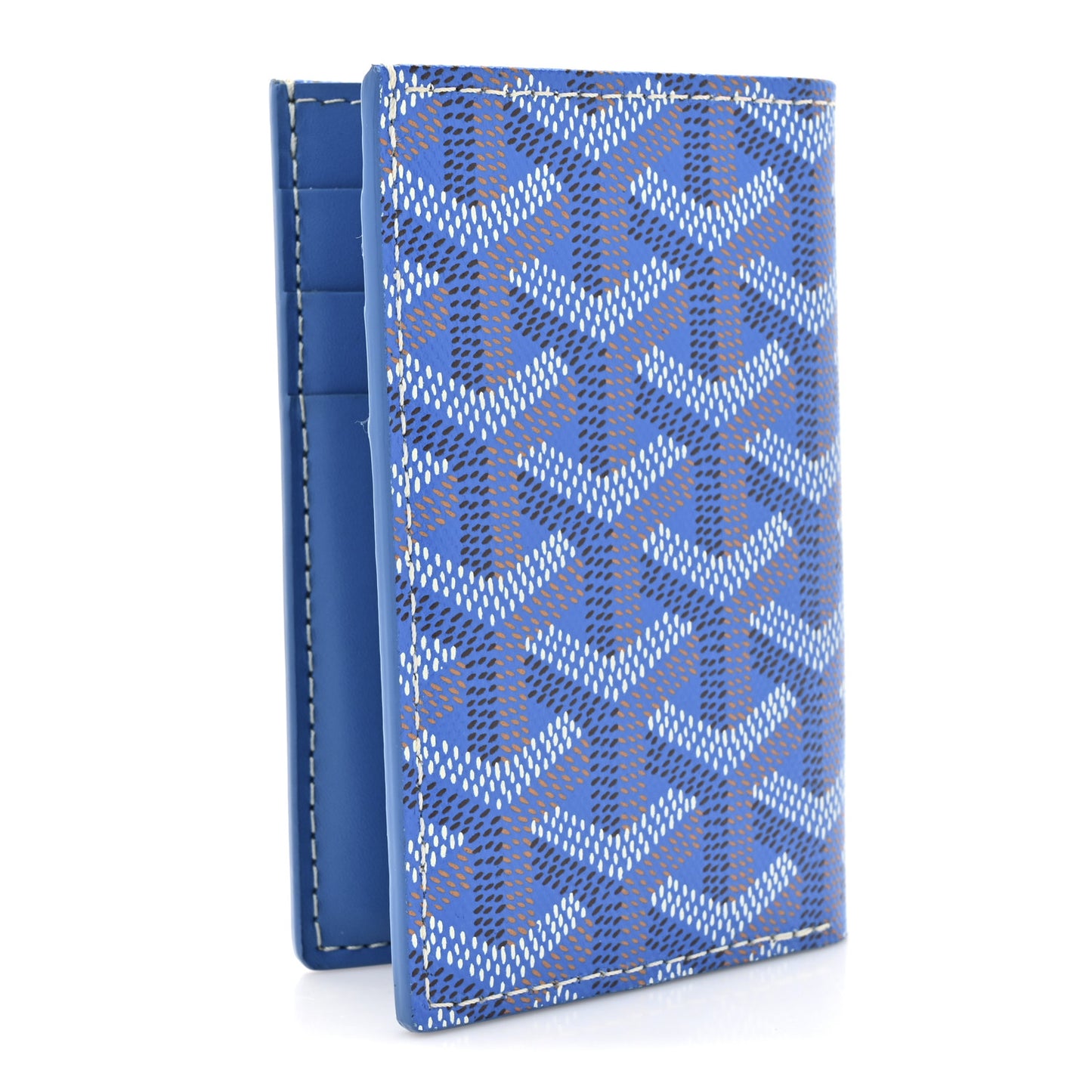 Goyardine Saint Pierre Card Holder Blue