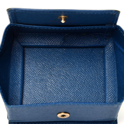 Louis Vuitton Epi Porte-Monnaie Boite Coin Purse Cyan 5 of 7