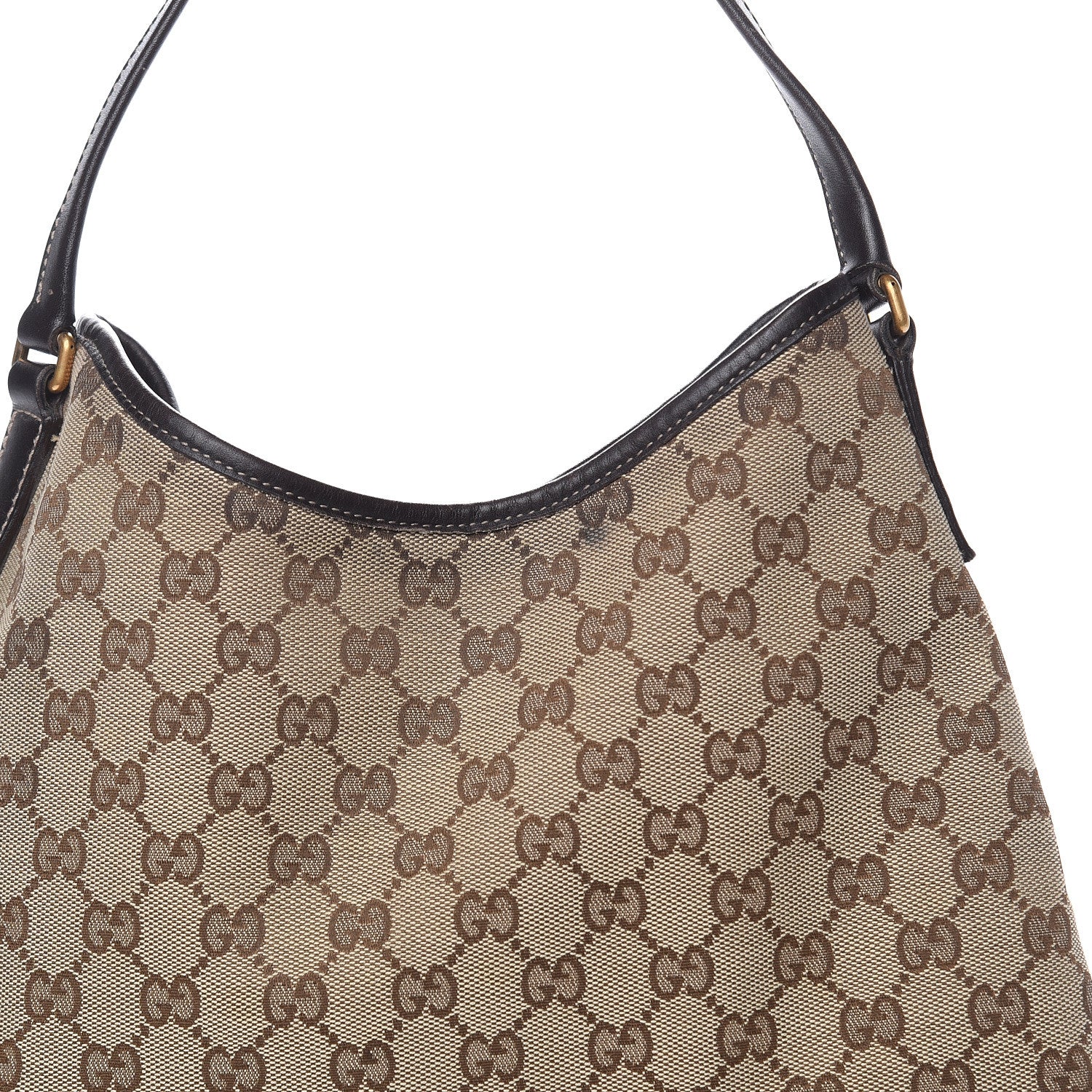 Gucci Monogram Medium New Britt Hobo Dark Brown 13 of 13