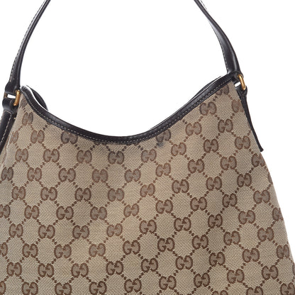 Gucci Monogram Medium New Britt Hobo Dark Brown 13 of 13