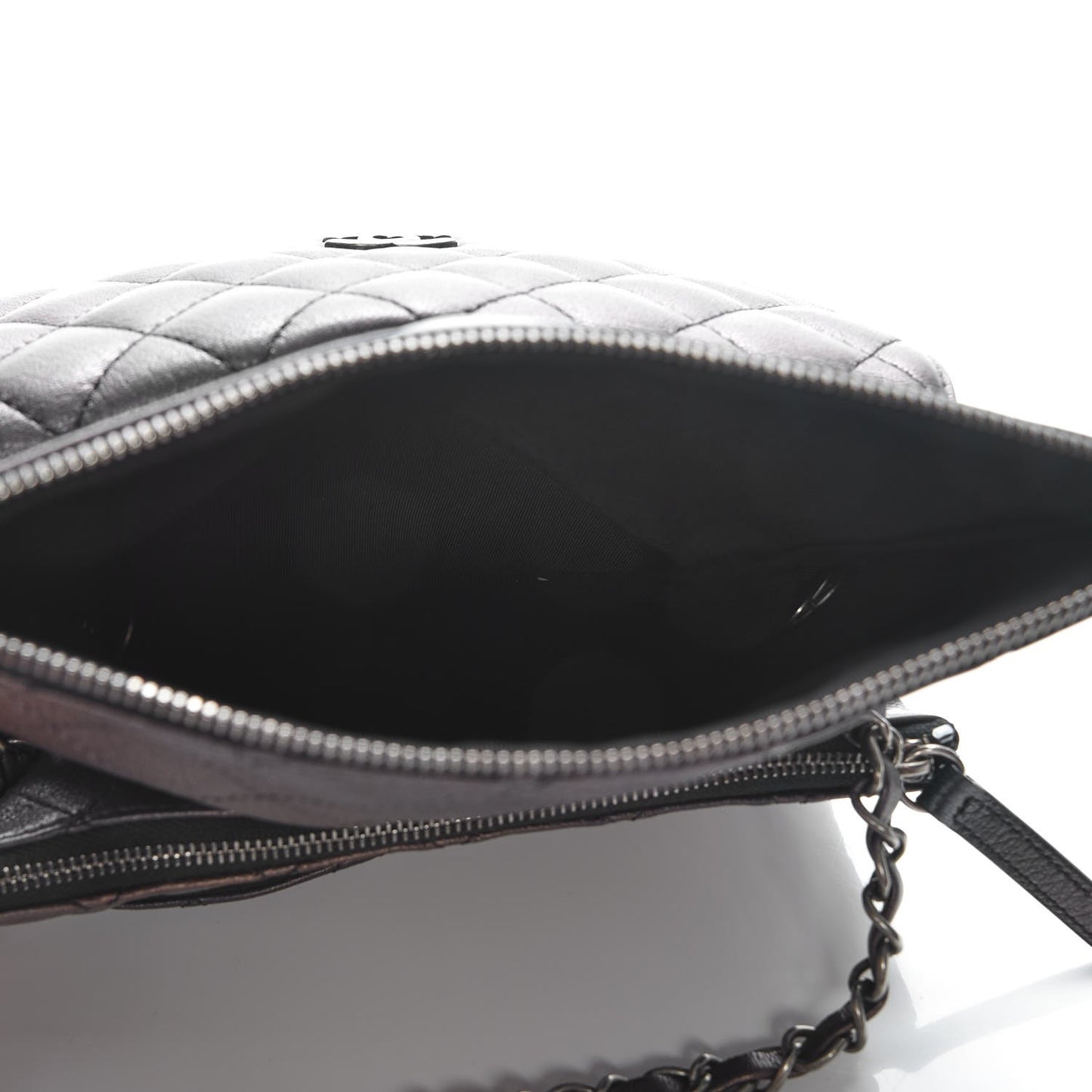 Metallic Lambskin Pony Hair Multi Bag Bronze