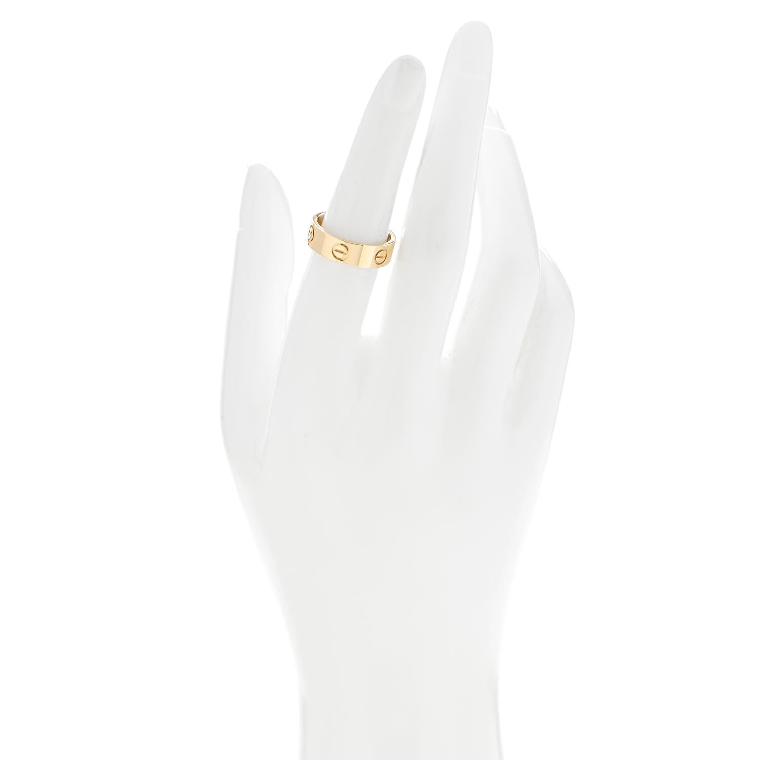 Cartier 18K Yellow Gold 5.5mm LOVE Ring 53 6.5 2 of 6
