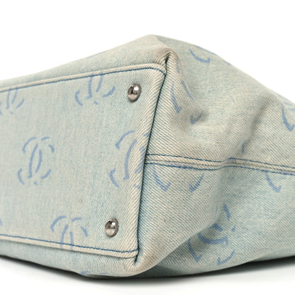 Chanel Denim Large CC Tote Light Blue 18 of 19