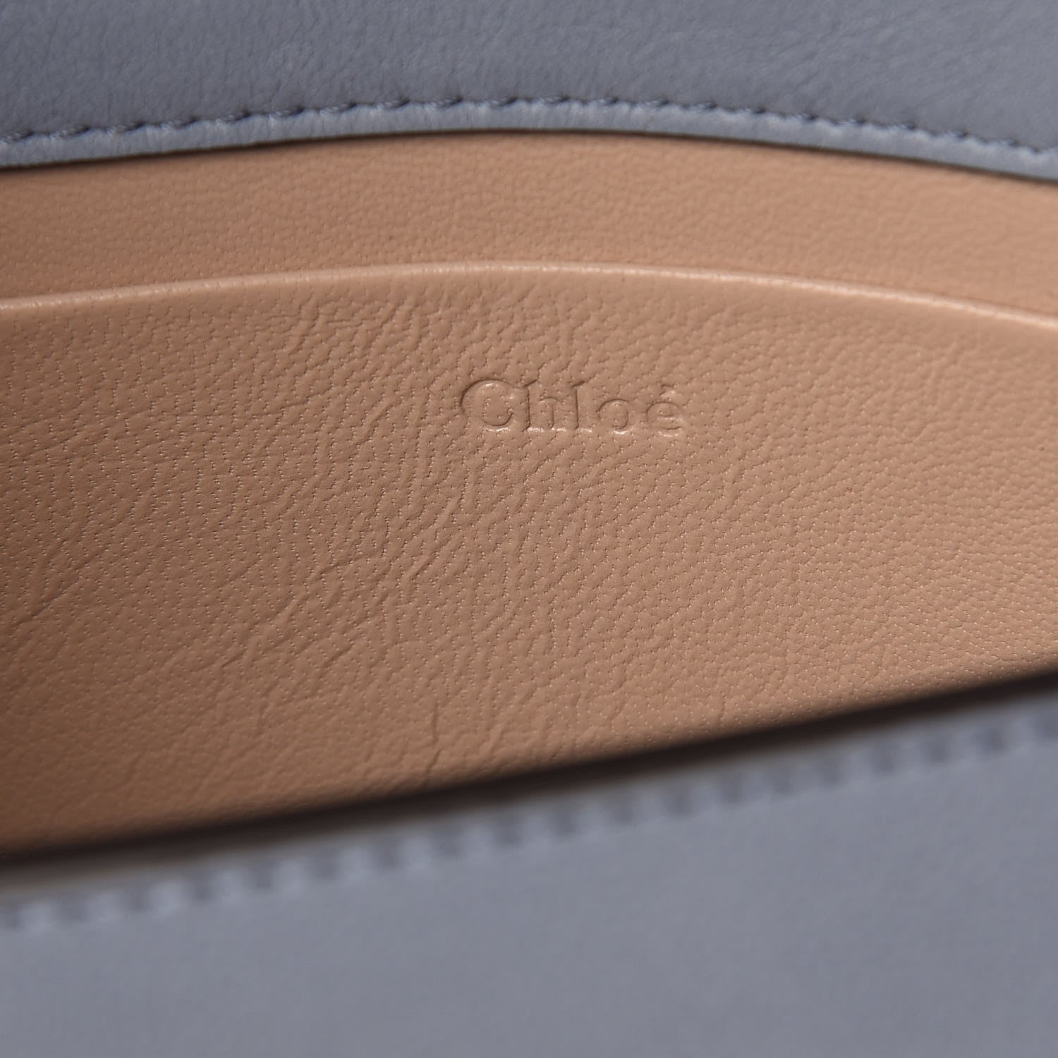 Chloe Calfskin Small Nile Bracelet Minaudiere Bag Washed Blue 6 of 8
