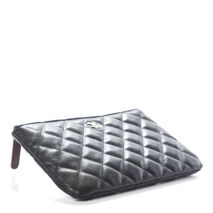 Chanel Caviar Quilted Cosmetic Case Black 4 of 7