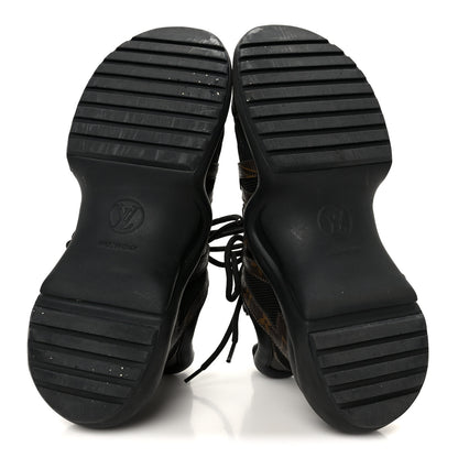 Louis Vuitton Calfskin Patent Monogram LV Archlight Sneakers 37 Black 6 of 9