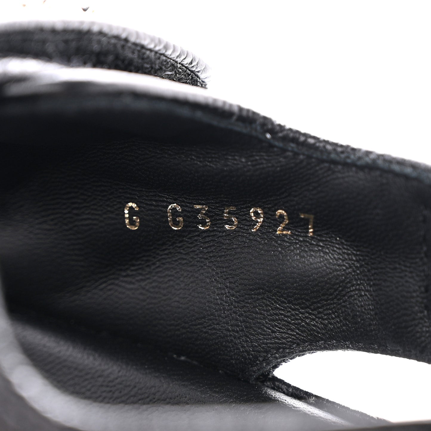 Grained Calfskin Velcro Dad Sandals 36 Black