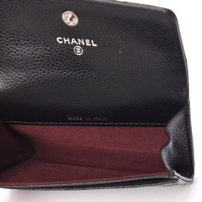 Chanel Caviar Quilted Flap Card Holder Black 4 of 7