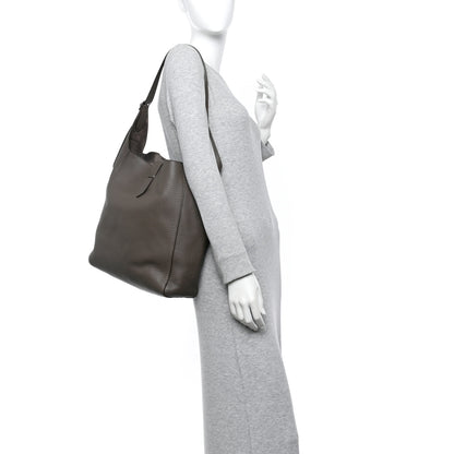 The Row Grained Calfskin Blake Hobo Elephant 2 of 15