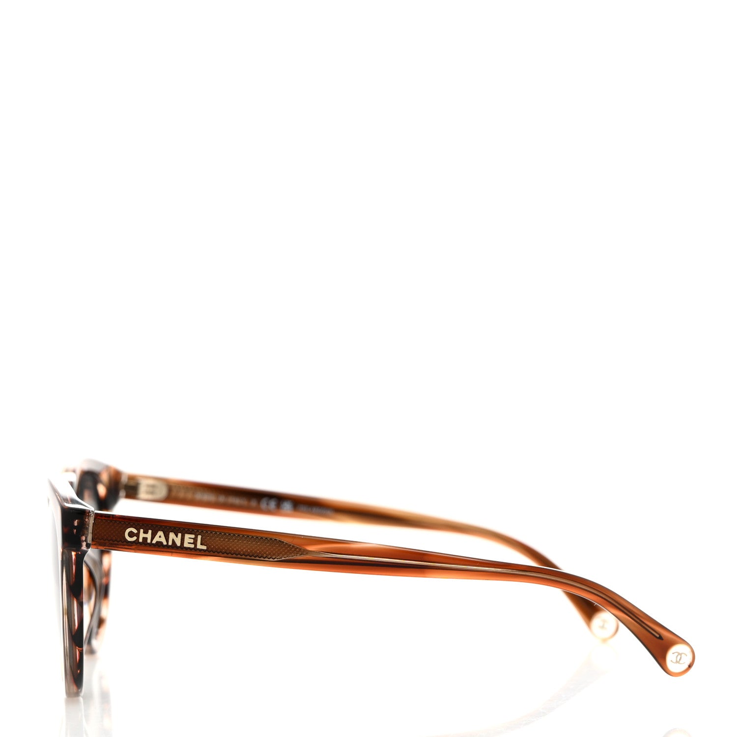 Chanel Acetate Polarized Sunglasses 5523-U Striped Brown 3 of 7