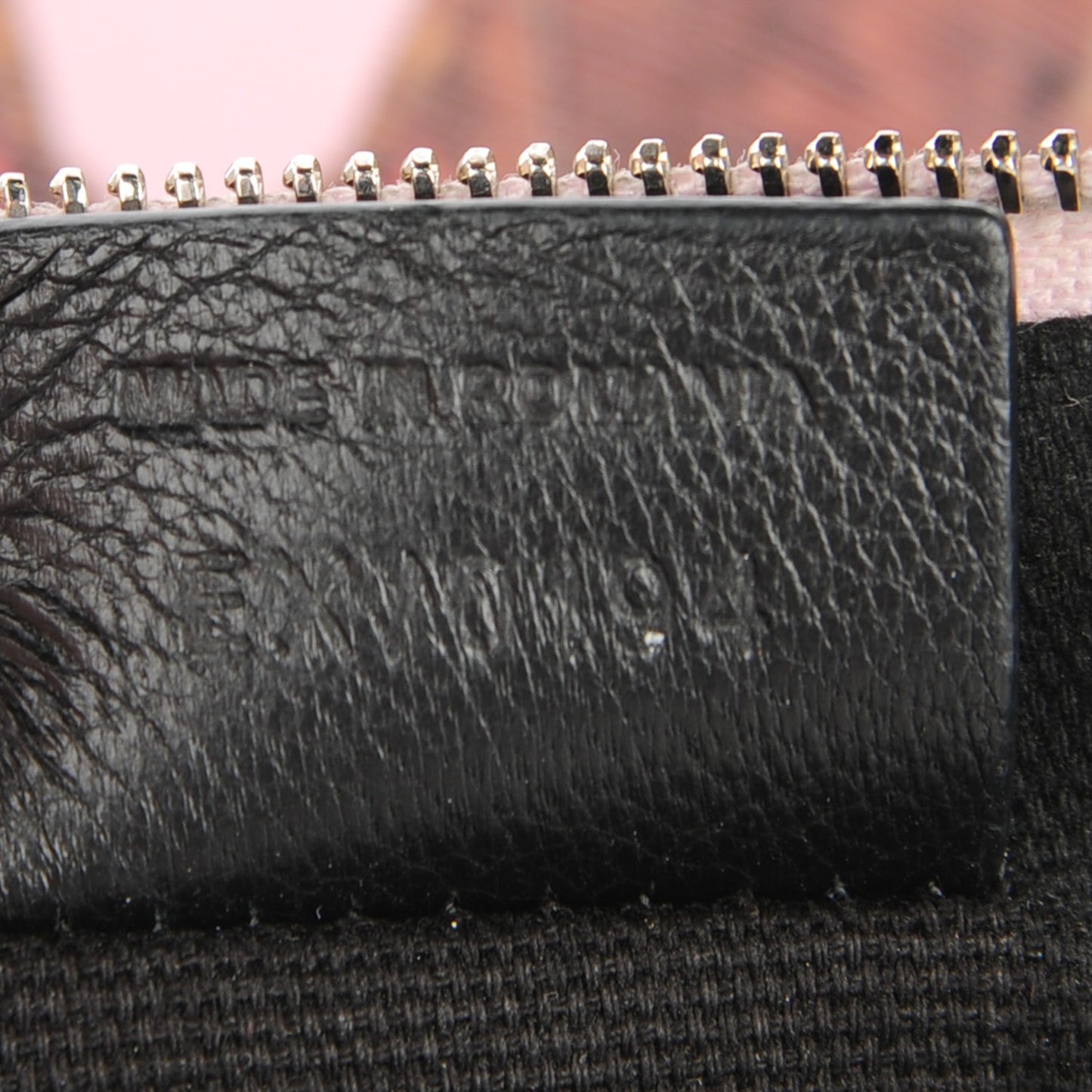 Coated Canvas Butterfly Print Large Flat Zip Pouch Multicolor