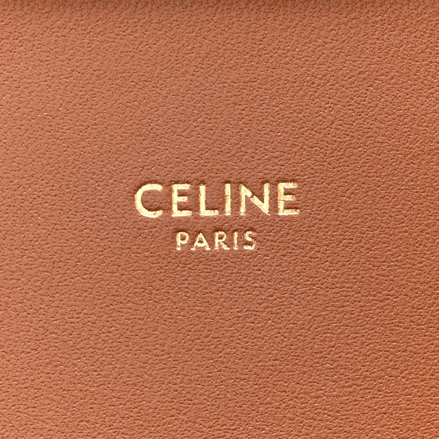 Celine Triomphe Canvas Calfskin Medium Triomphe Bag Tan 6 of 10