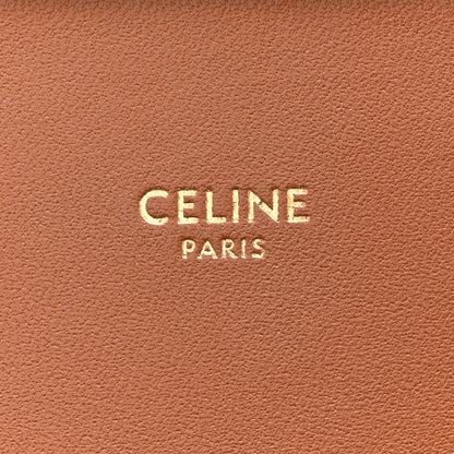 Celine Triomphe Canvas Calfskin Medium Triomphe Bag Tan 6 of 10