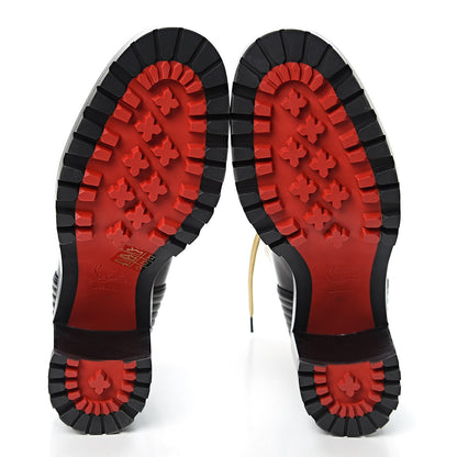Christian Louboutin Calfskin Shearling Yetita 70 Hiker Booties 40.5 Black 8 of 8