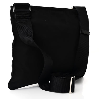 Prada Nylon Vela Flat Messenger Bag Black 3 of 9