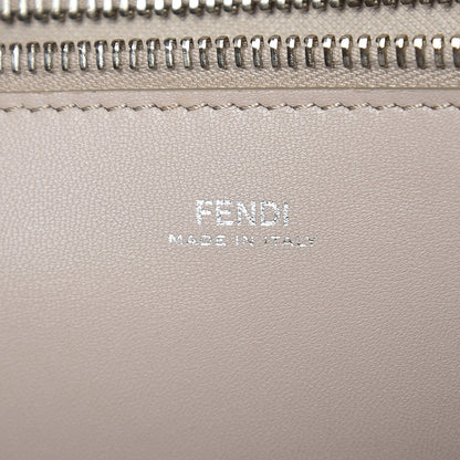 Fendi Vitello Ginevra Elaphe Monster Eyes Shopping Tote Grigio Polvere Naturale 6 of 6