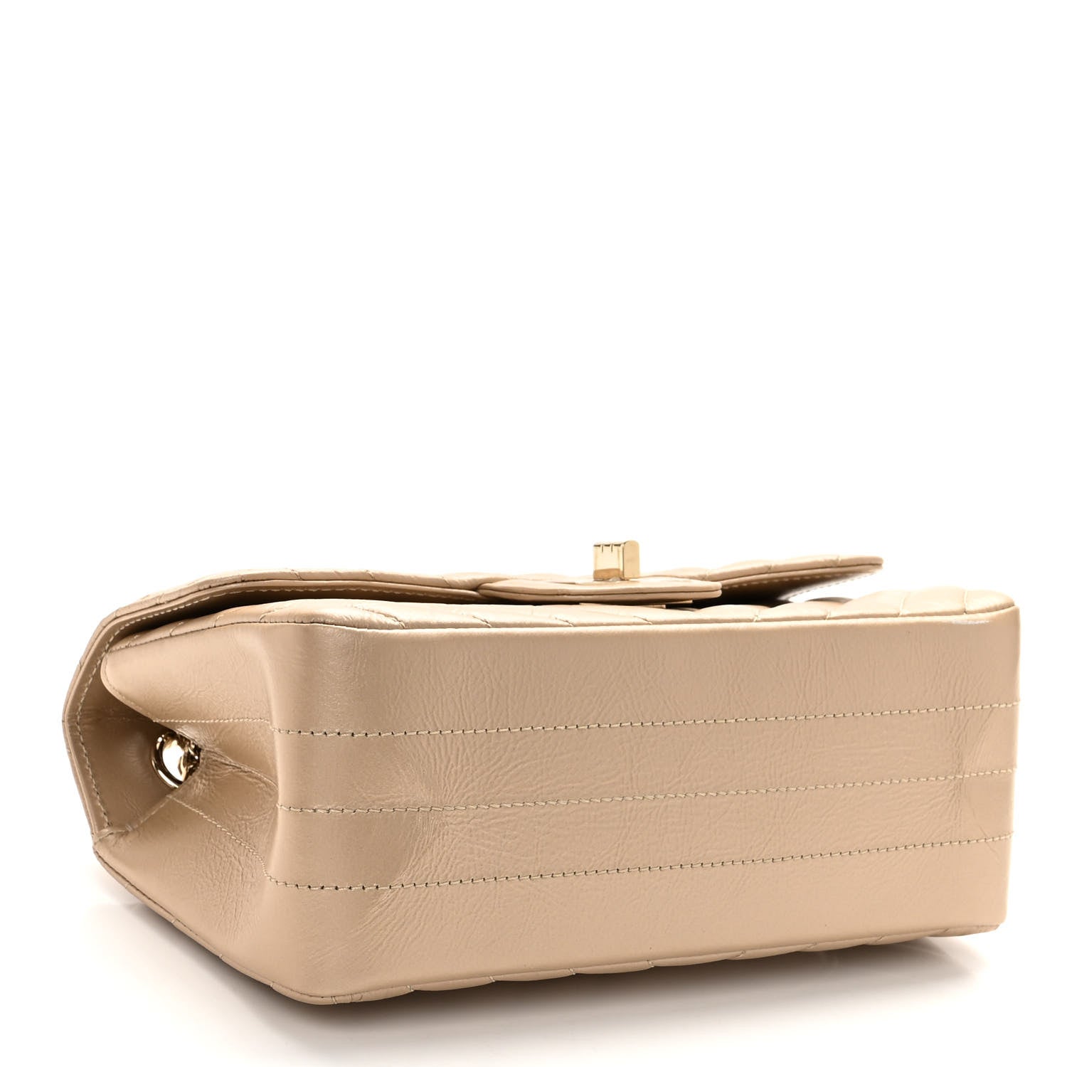 Chanel Metallic Aged Calfskin Chevron Quilted 2.55 Reissue Mini Flap Gold 4 of 10