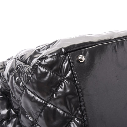 Chanel Vinyl Mohair Trimmed Accordion Arctic Polar Ice Flap Black 10 of 12