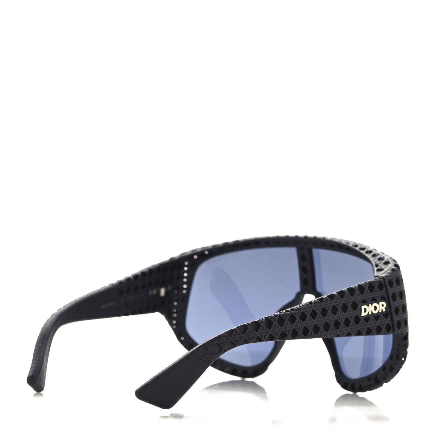Acetate Nylon Cannage Mask Dior3D M1U Sunglasses Black