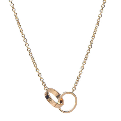 Cartier 18K Yellow Gold Interlocking LOVE Necklace 4 of 8