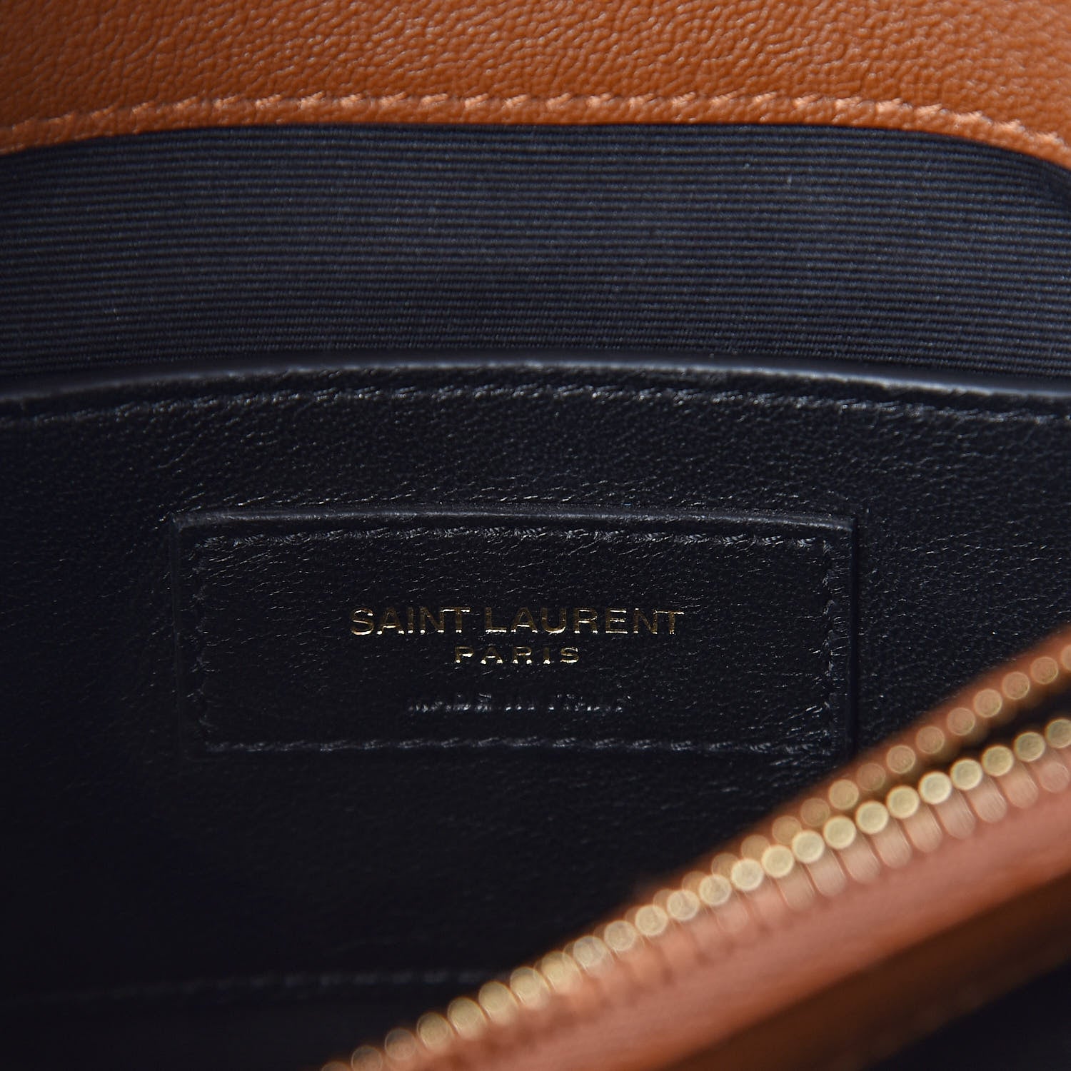 Saint Laurent Calfskin Matelasse Chevron Monogram Medium College Bag Brick 6 of 9