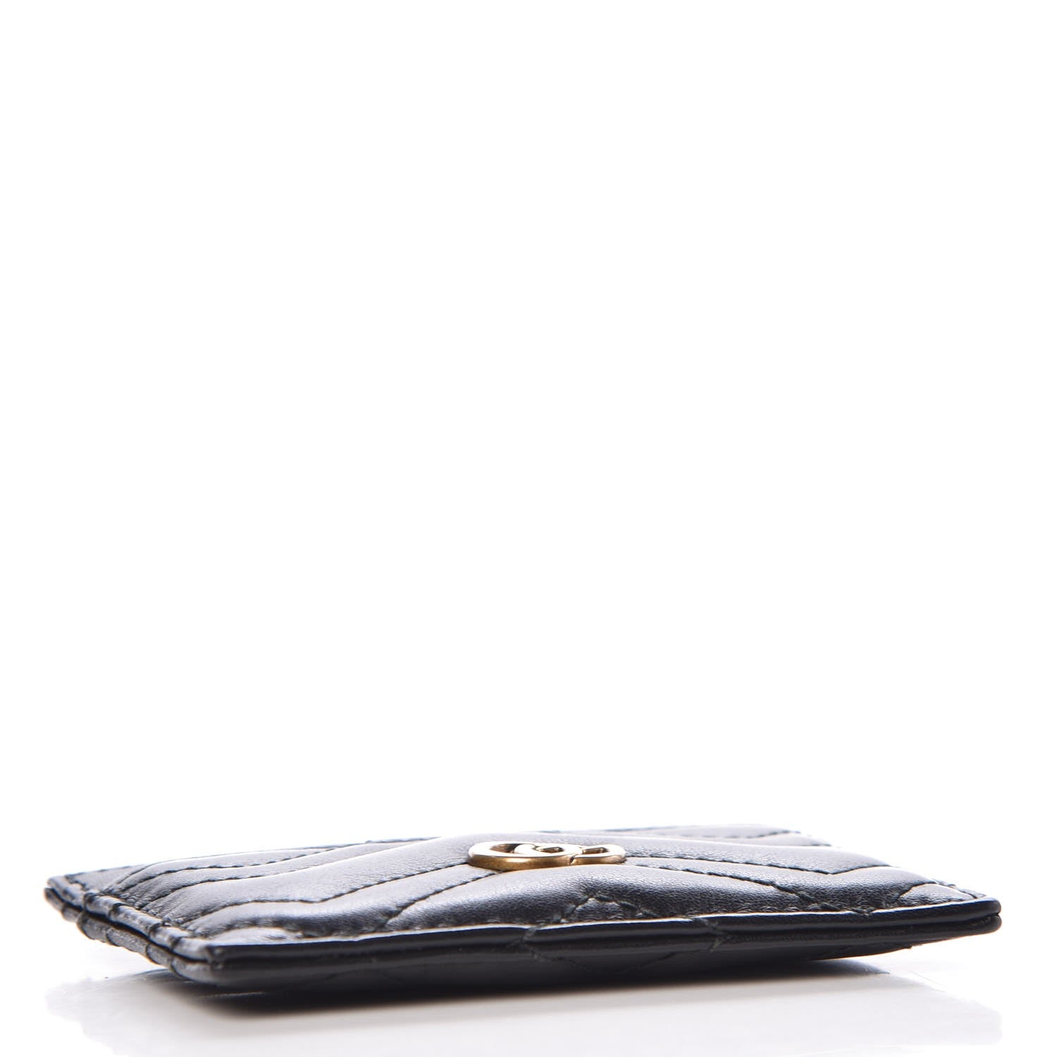 Gucci Calfskin Matelasse GG Marmont Card Holder Black 4 of 7