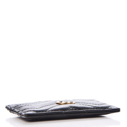 Gucci Calfskin Matelasse GG Marmont Card Holder Black 4 of 7