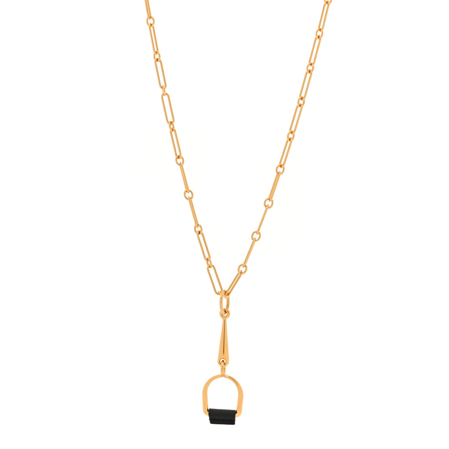 Swift Small Heritage Equestre Pendant Necklace Black