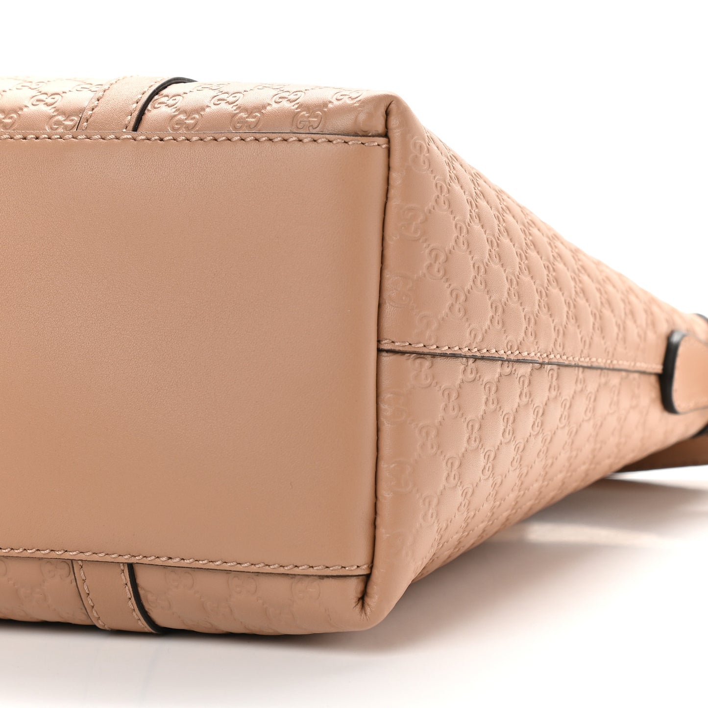 Soft Microguccissima Small Zippered Satchel Camelia