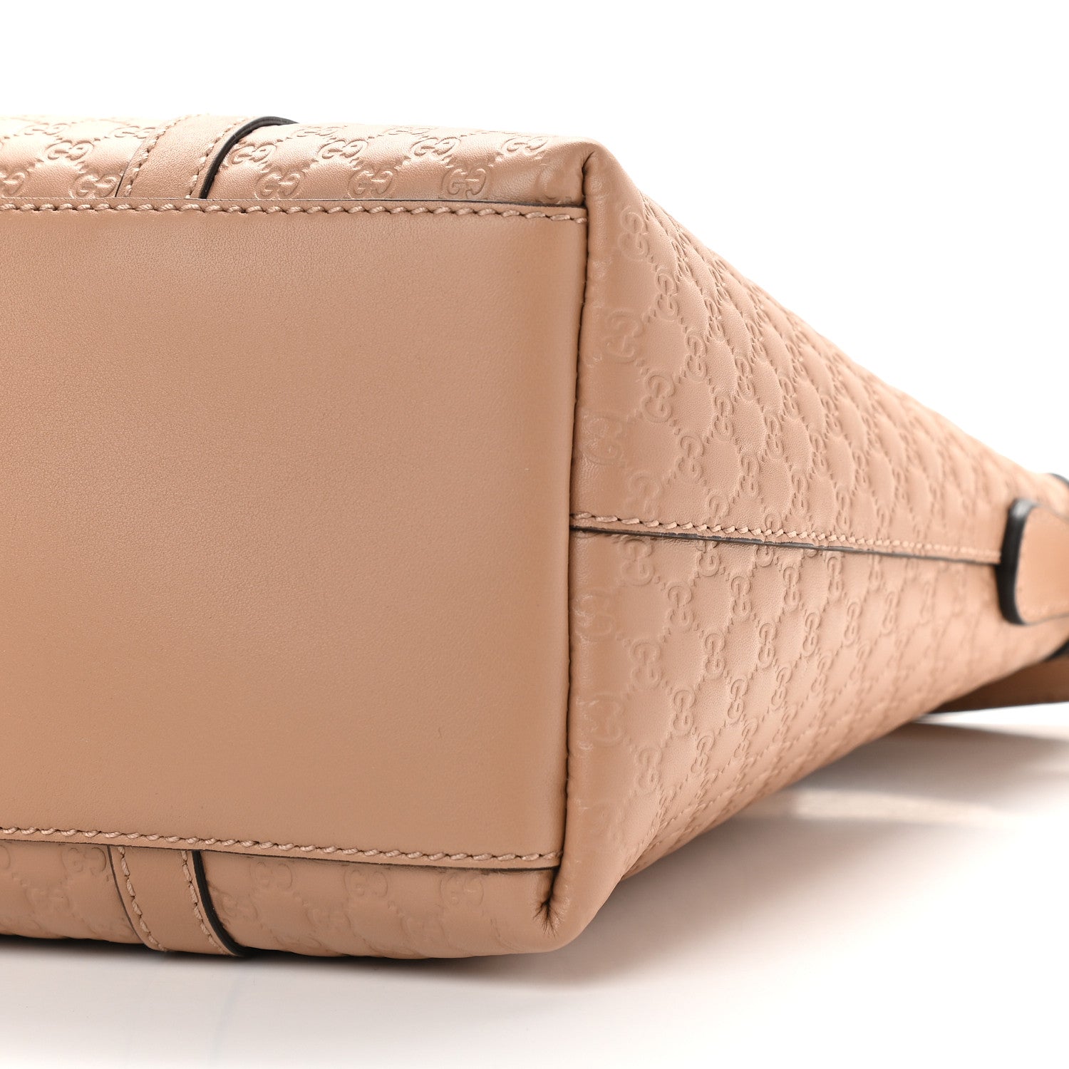 Gucci Soft Microguccissima Small Zippered Satchel Camelia 9 of 9