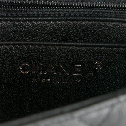 Chanel Crumpled Calfskin Quilted Mini Square Flap So Black 8 of 9