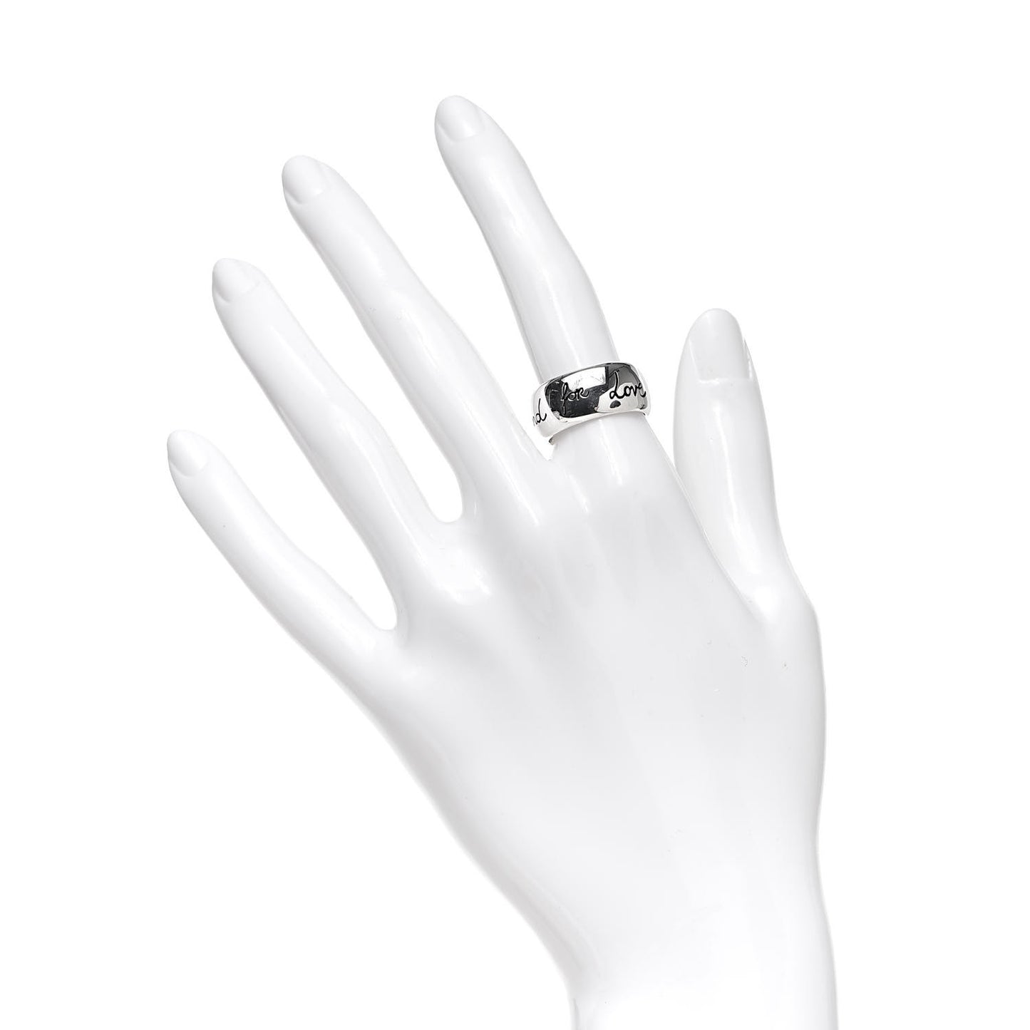 Sterling Silver Blind for Love Band Ring 53 6.25